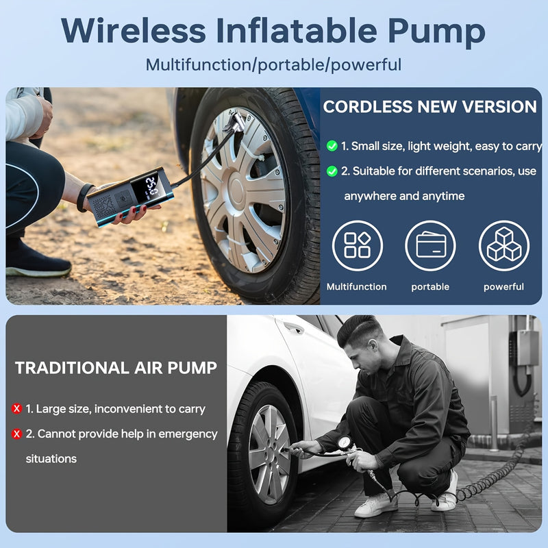 Bomba de Pneus Rápida 150PSI