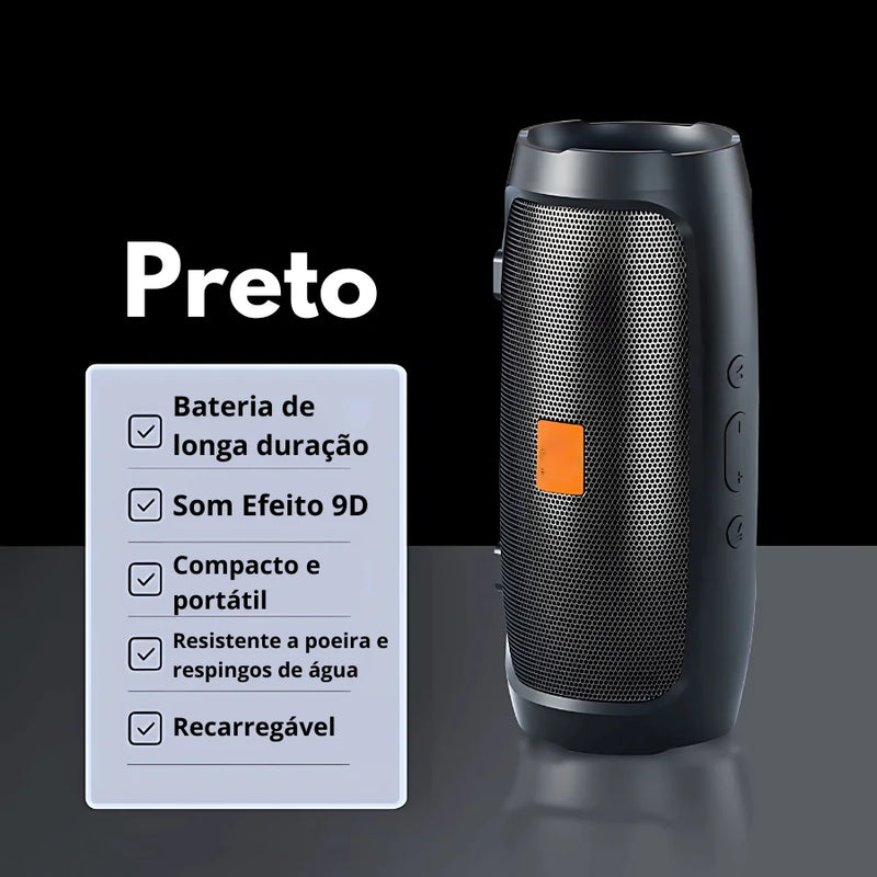 Caixa de Som Charge Mini 3 + Portátil Com Bluetooth Radio Hi-Fi Sem Fio Bateria de Longa Duração Caixa de Musica
