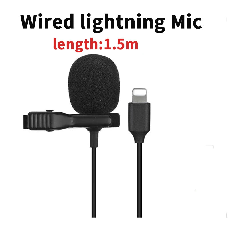 Wireless Lavalier Microphone Portable - Escolha o modelo para o seu celular