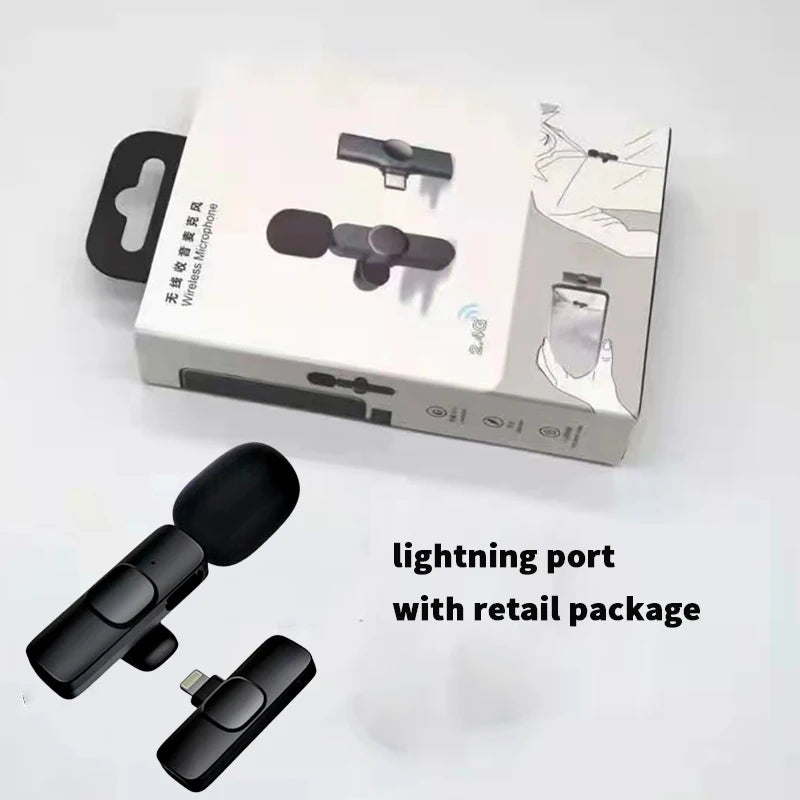 Wireless Lavalier Microphone Portable - Escolha o modelo para o seu celular