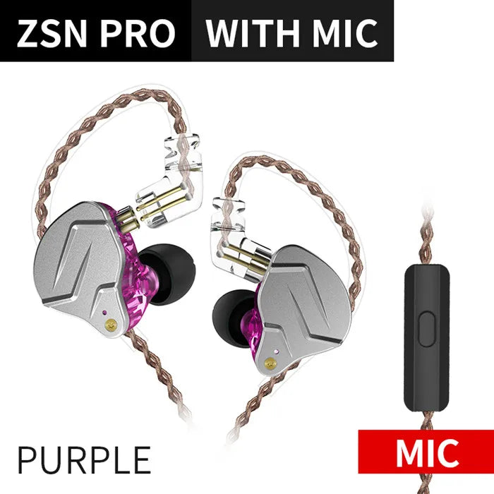 KZ ZSN Pro Metal Earphones