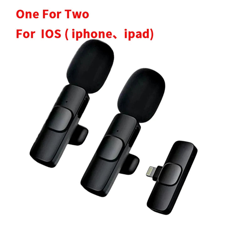 Wireless Lavalier Microphone Portable - Escolha o modelo para o seu celular