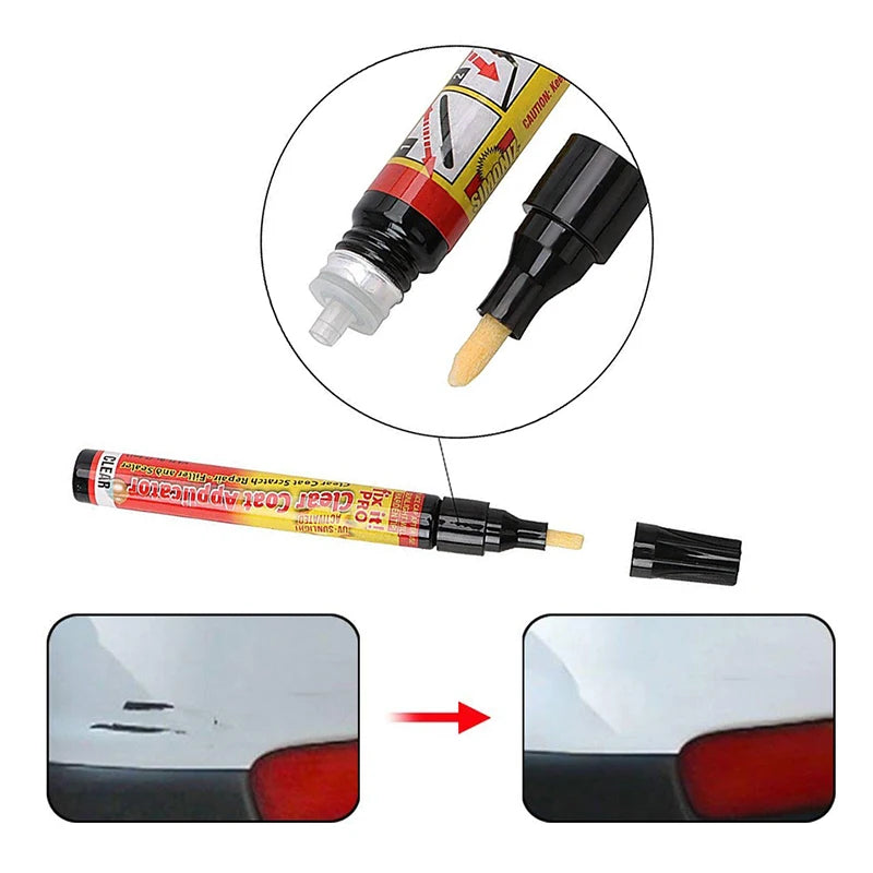 Caneta Removedora de Arranhões de Carro Fix It Pro Caneta de Pintura Caneta Reparadora Aplicador de Verniz Simoniz Comprimidos Efervescentes para Limpador de Para-brisas de Carro