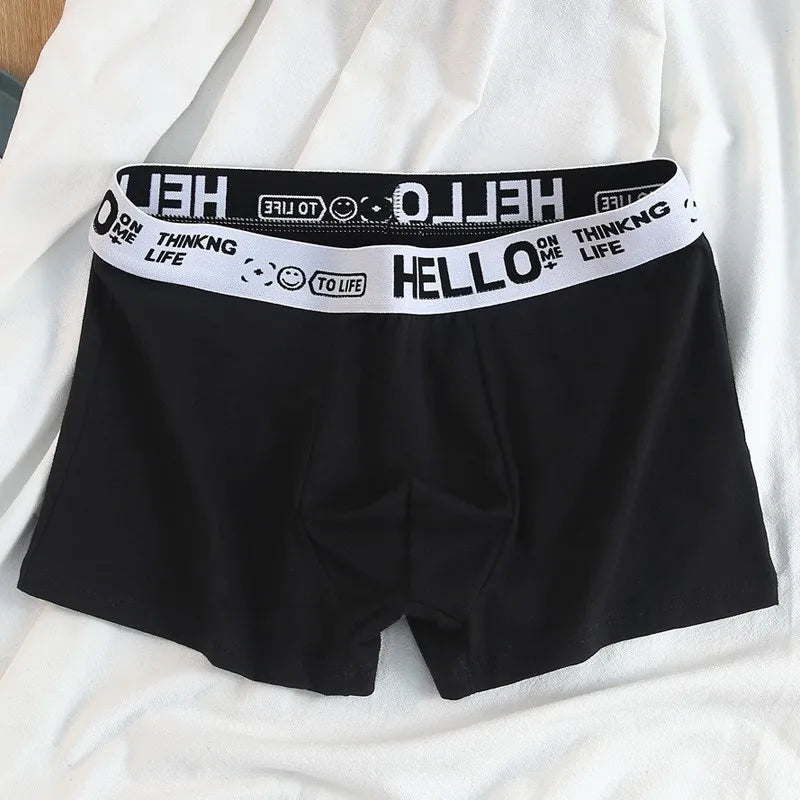 Boxers Confortáveis com Estampa 'HELLO'
