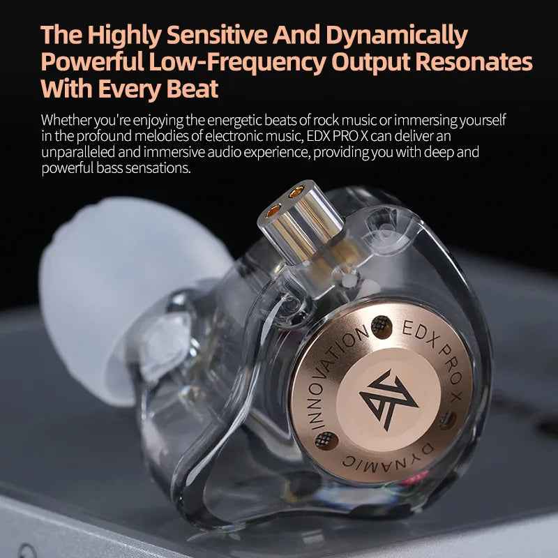 KZ EDX PRO X IEM Earphones Dynamic Drive
