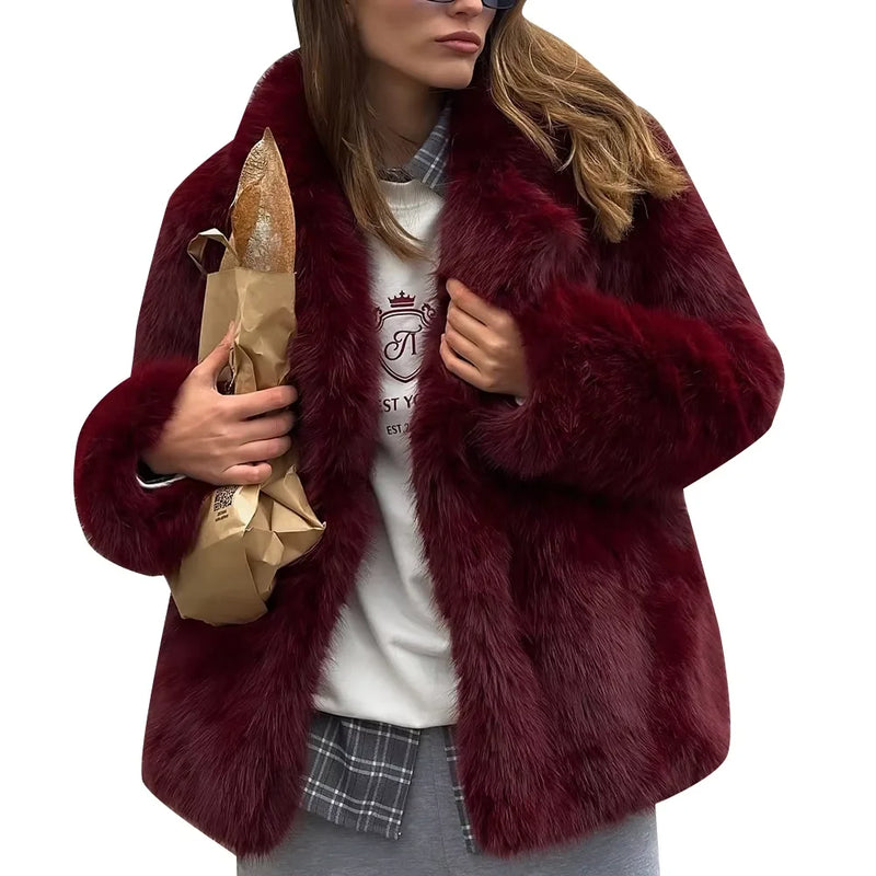 Casacos Sólidos Temperamento Para Mulheres Lapela Manga Longa Botões Patchwork Designer Casacos Femininos Moda Estilo Roupas