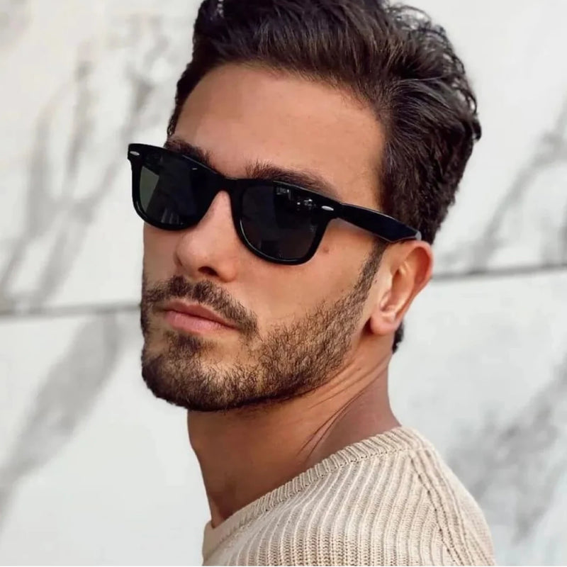 Óculos de Sol Quadrado Polarizado Masculino e Feminino