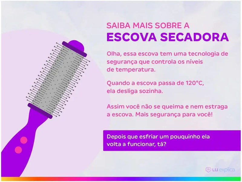 Escova Secadora Mondial 1200W - Bivolt