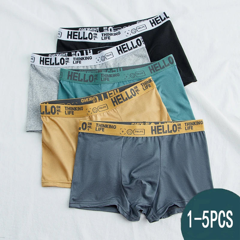 Boxers Confortáveis com Estampa 'HELLO'