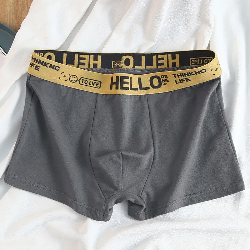 Boxers Confortáveis com Estampa 'HELLO'