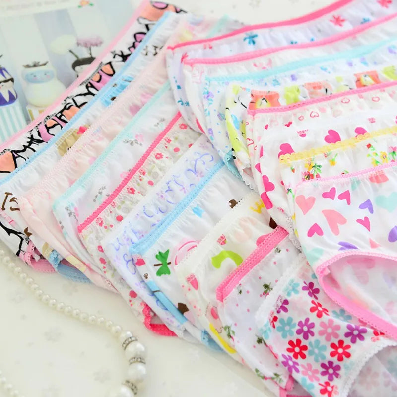 Conjunto de 6 Calcinhas para Meninas Bebês e Crianças