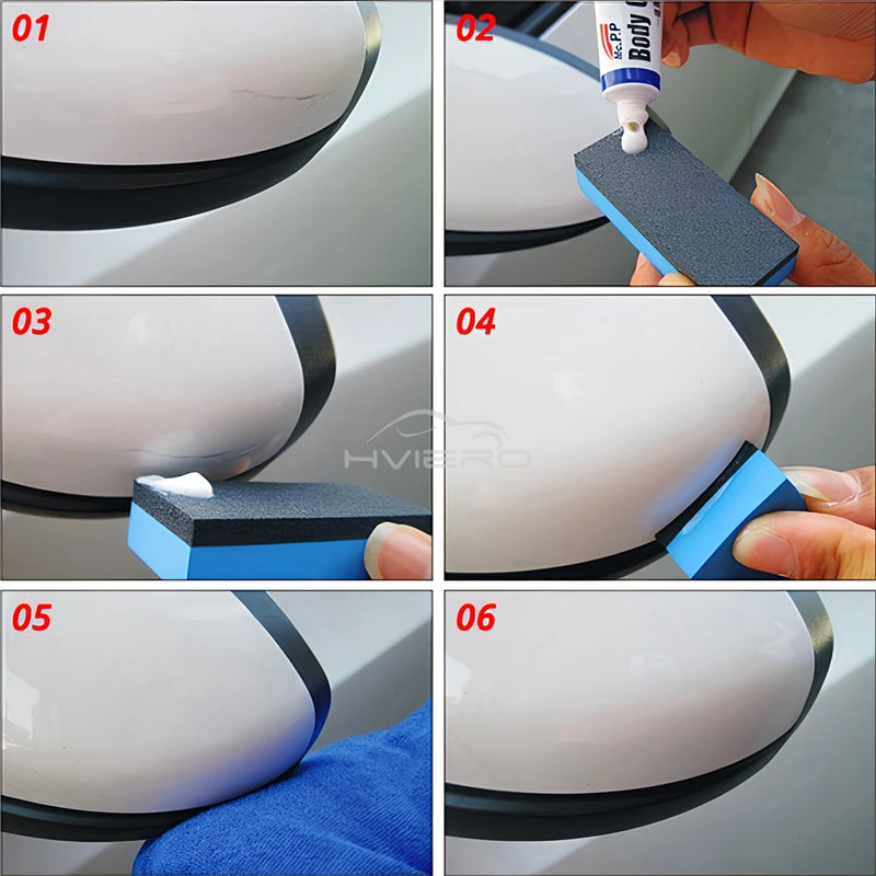1PCS Cera Dura para Limpeza de Carro Modeladora Composto de Polimento para Carroceria MC308 Pasta Conjunto de Cuidados Arranhões Pintura Shampoo Auto Polimento Limpeza