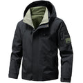 Jaqueta Impermeável Masculina Casaco Softshell Ao Ar Livre Com Zíper E Capuz Quebra-Vento Para Caminhadas Camping Casacos Leves De Primavera E Outono