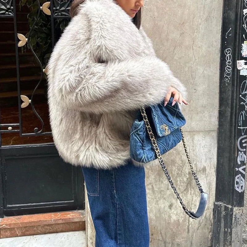 Casacos Sólidos Temperamento Para Mulheres Lapela Manga Longa Botões Patchwork Designer Casacos Femininos Moda Estilo Roupas