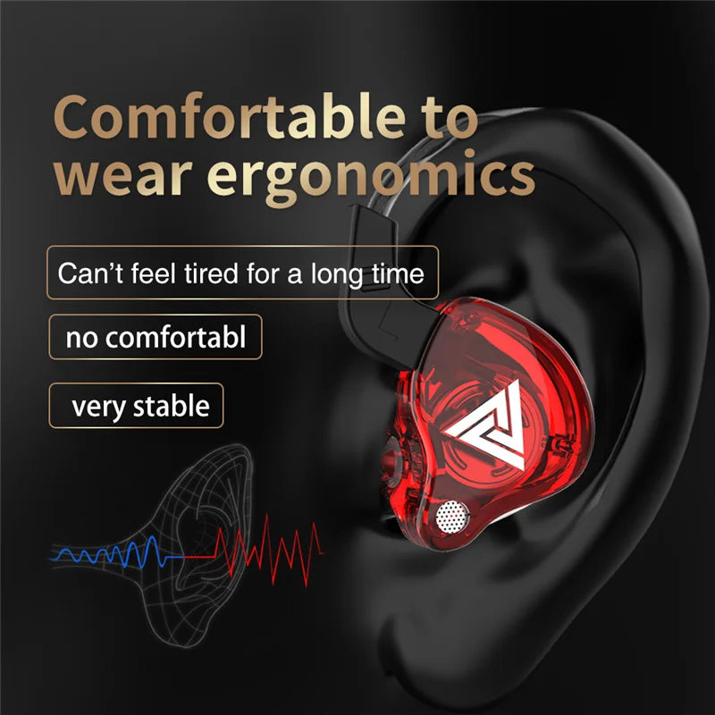 Fone de Ouvido HiFi com Driver de Cobre Original QKZ AK6
