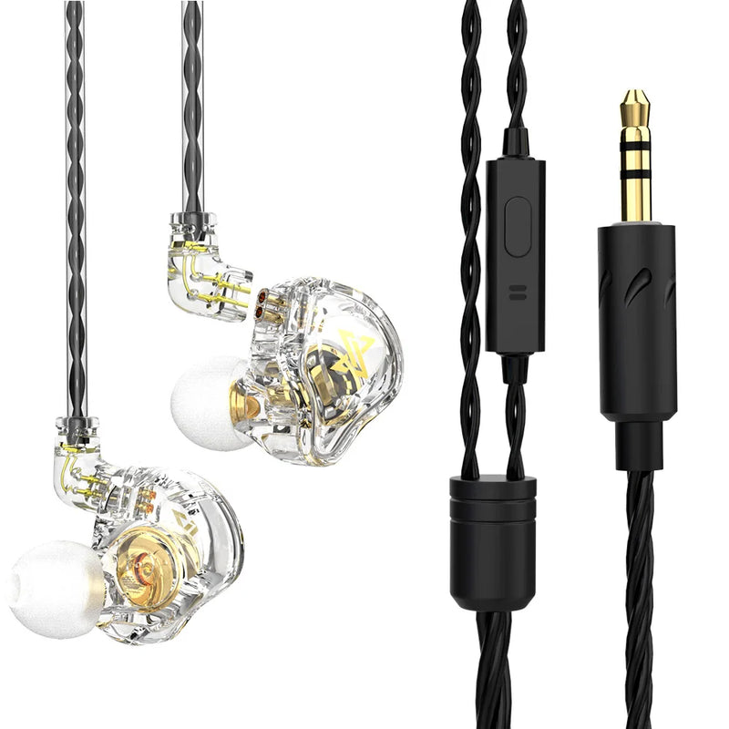Fone de Ouvido HiFi com Driver de Cobre Original QKZ AK6