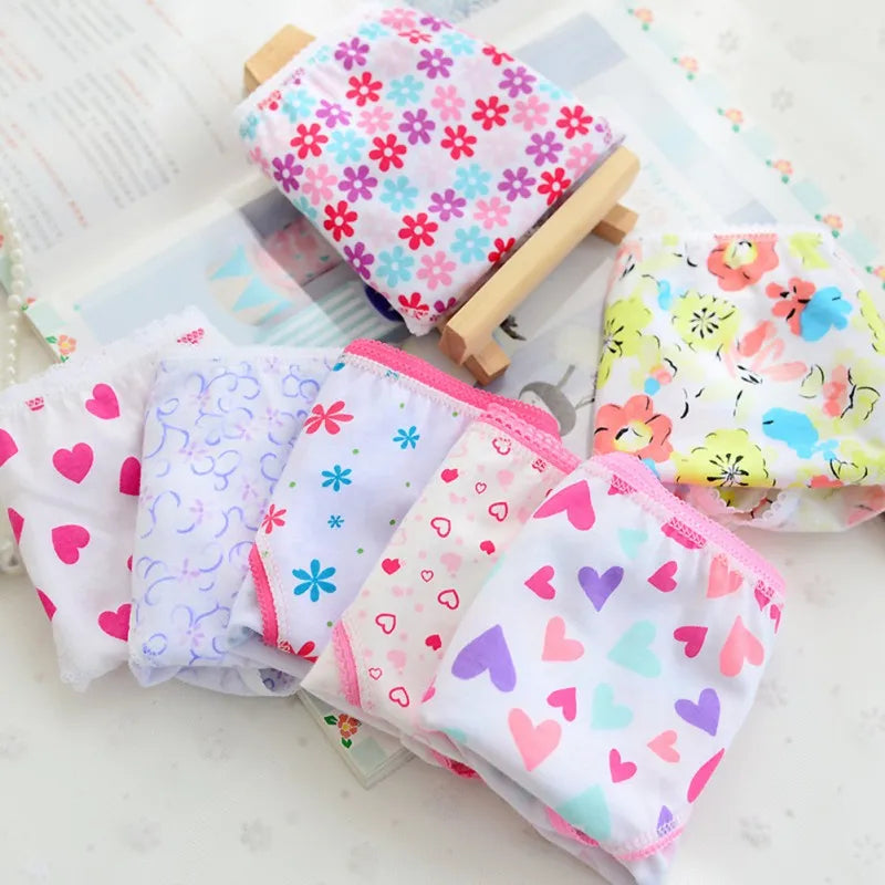 Conjunto de 6 Calcinhas para Meninas Bebês e Crianças