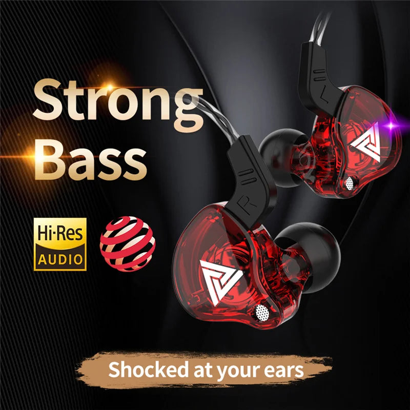 Fone de Ouvido HiFi com Driver de Cobre Original QKZ AK6