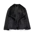 Casacos Sólidos Temperamento Para Mulheres Lapela Manga Longa Botões Patchwork Designer Casacos Femininos Moda Estilo Roupas