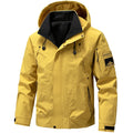 Jaqueta Impermeável Masculina Casaco Softshell Ao Ar Livre Com Zíper E Capuz Quebra-Vento Para Caminhadas Camping Casacos Leves De Primavera E Outono