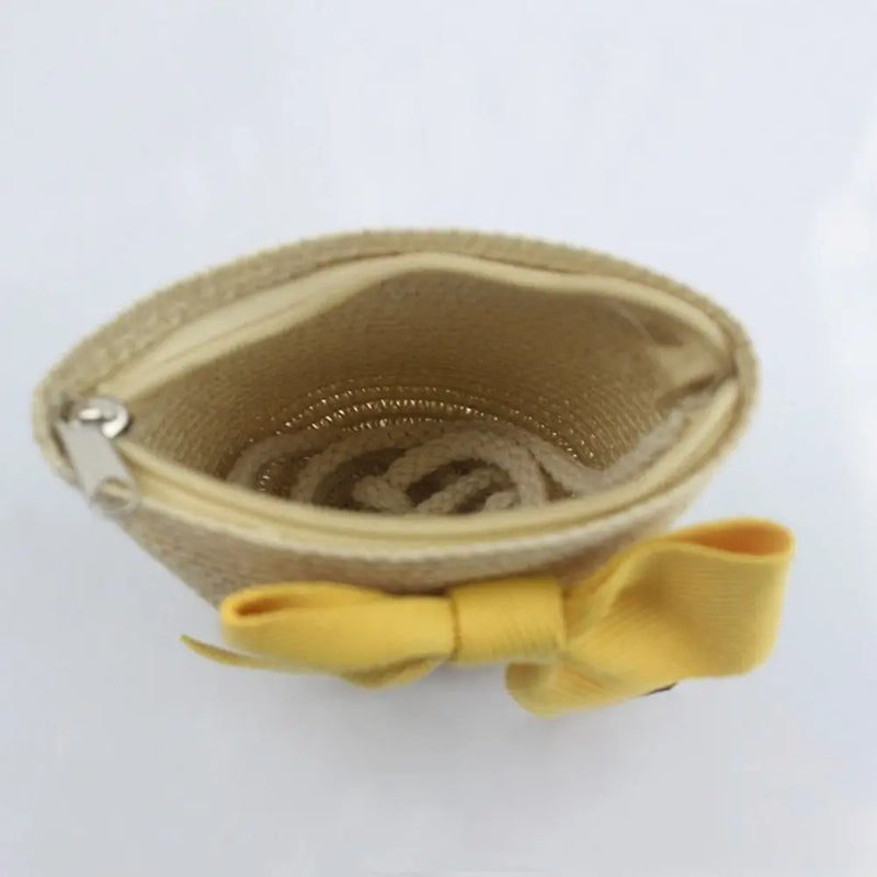 Chapéu  pescador com bolsa de palha