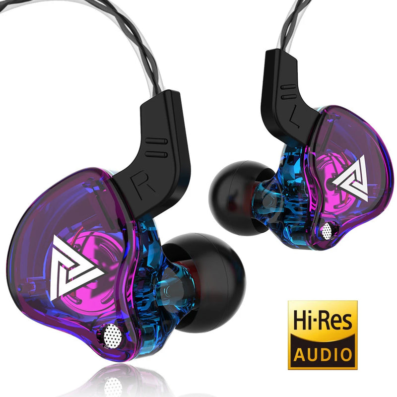 Fone de Ouvido HiFi com Driver de Cobre Original QKZ AK6