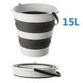 Balde de Água Dobrável 5/10/15L Balde de Limpeza Doméstica de Plástico Dobrável Suprimentos Portáteis para Acampamento ao Ar Livre Jardinagem Pesca