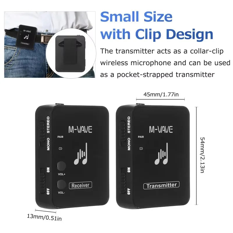 M-VAVE WP-10 Transmissor de fone sem fio