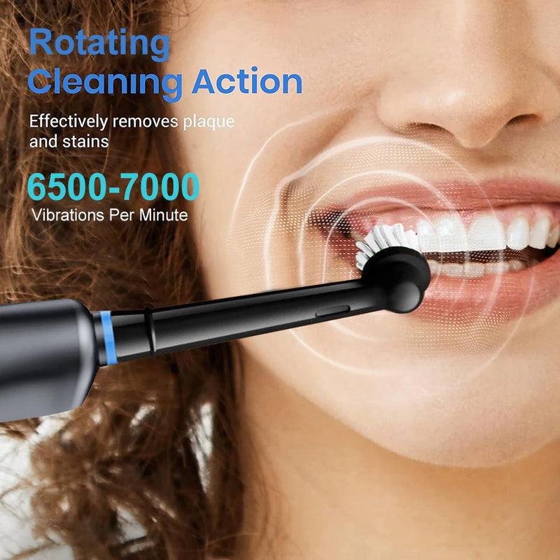 Escova de Dentes Elétrica Rotativa Recarregável para Adultos