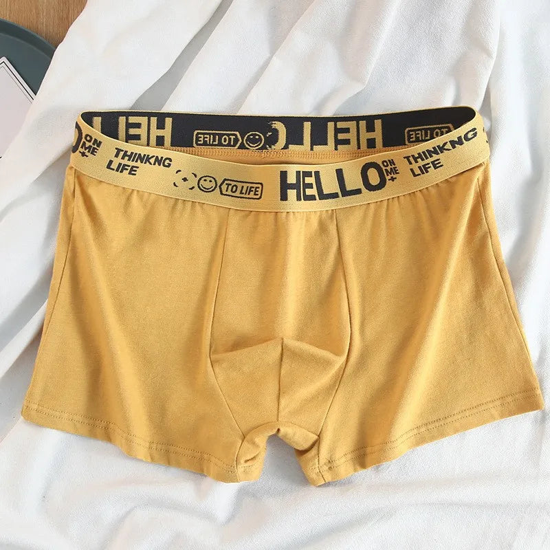 Boxers Confortáveis com Estampa 'HELLO'